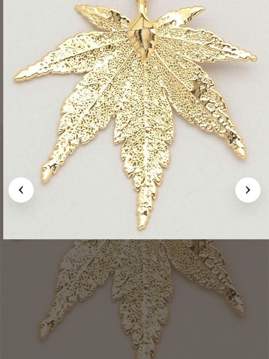 Jewelry - #77 Gold Filled Leaf Pendant Necklace